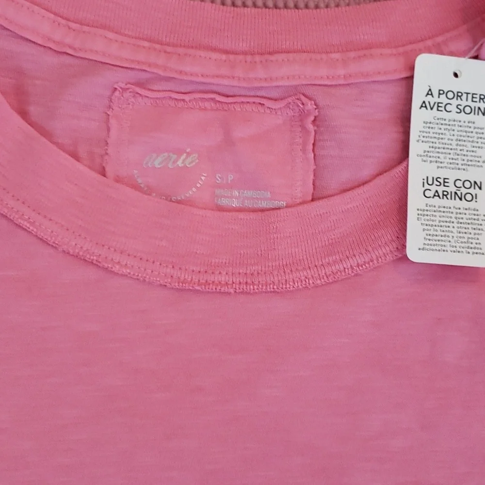 Aerie Oversize Cotton Boyfriend Tee - Picture 2 of 8